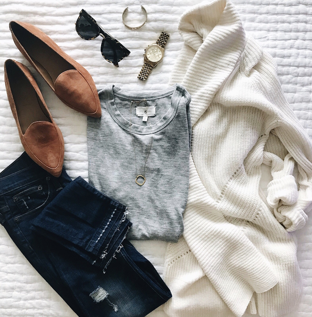 Fashion Look Featuring LOFT Petite Sweaters and LOFT Petite Tops by ...