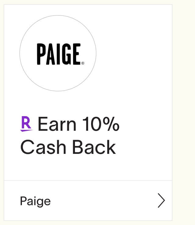 Paige 10% CashBack