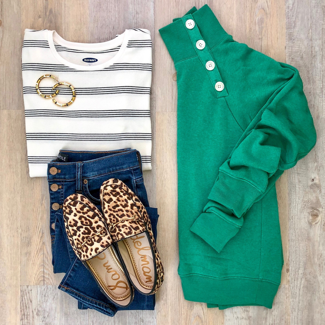 j crew button collar pullover sweatshirt