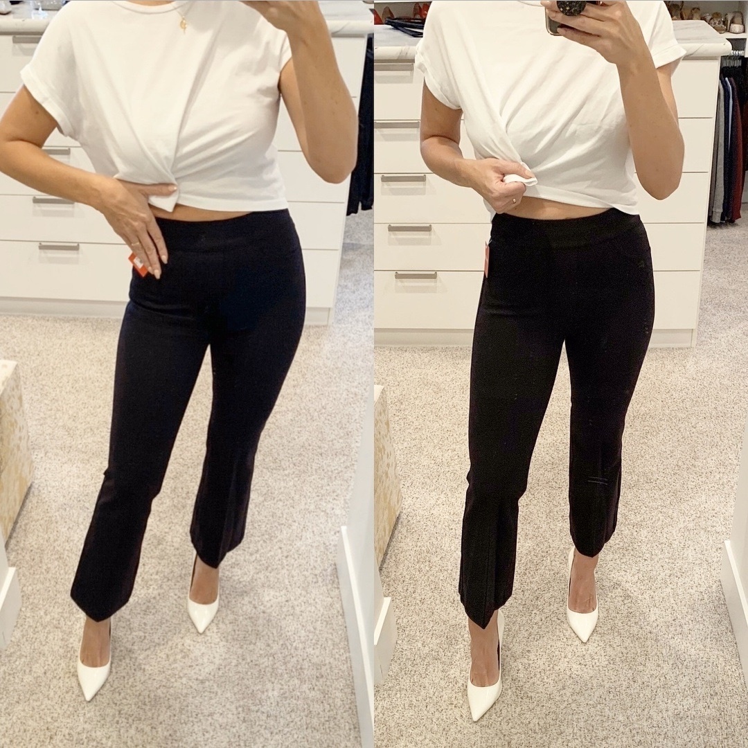 spanx cropped flare