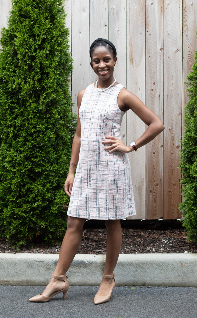 Look by Spring Davis featuring The Shirley DressCubist Jacquard
