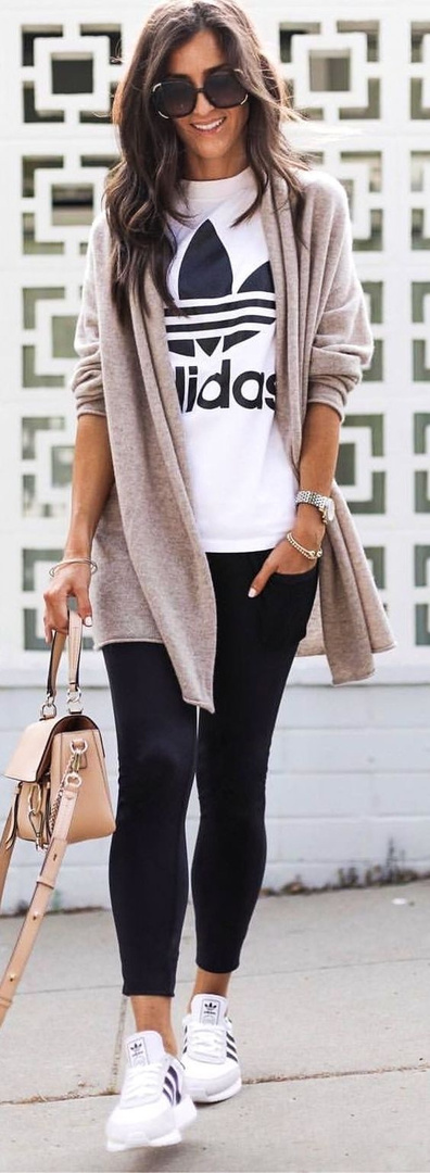 Fashion Look Featuring Chloé Shoulder Bags and adidas Performance ...
