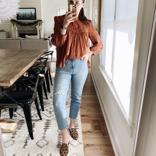 Fashion Look Featuring Madewell Flats and Madewell Cropped Jeans by jillgg ShopStyle