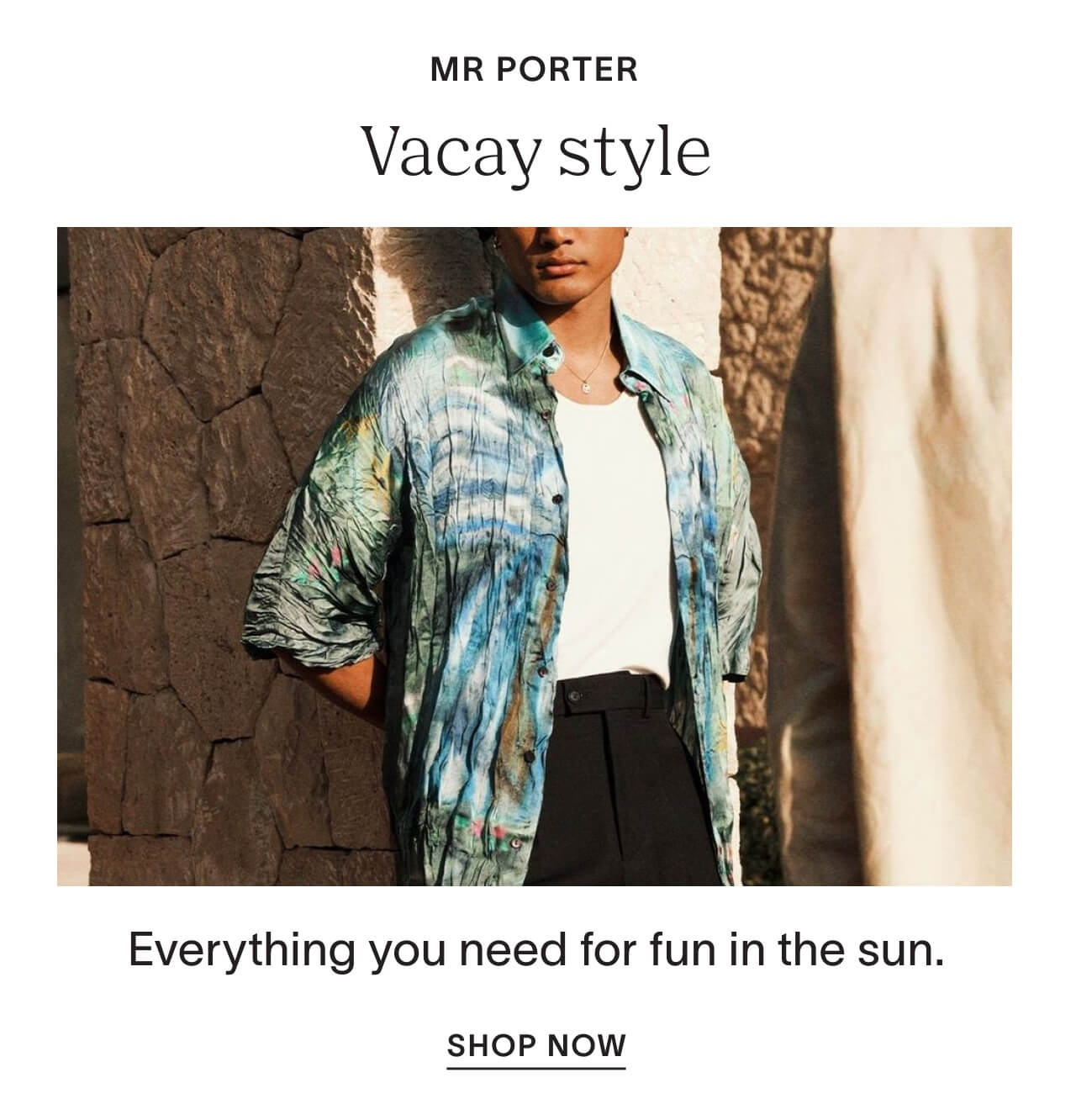 Mr Porter Vacay Style