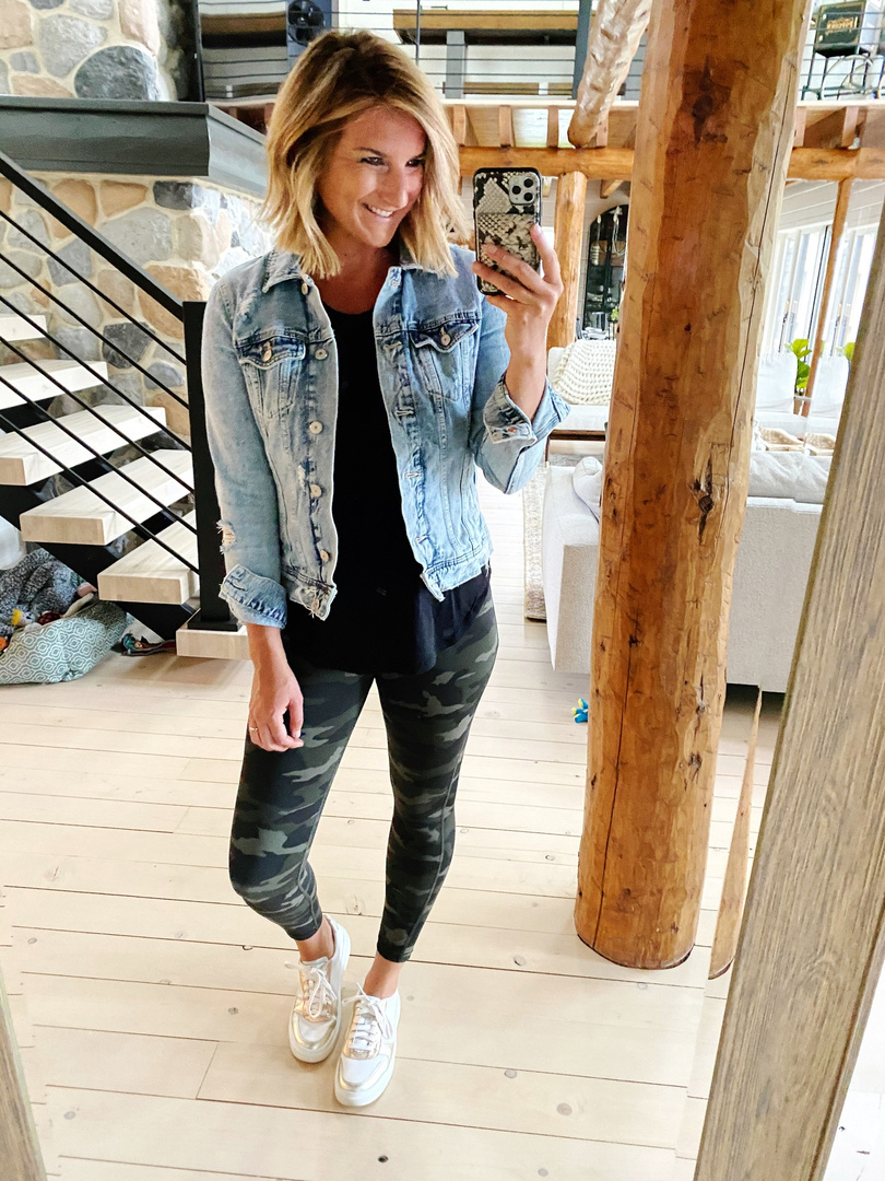 Fashion Look Featuring Old Navy Denim Jackets and Athleta Sport Tops by ...