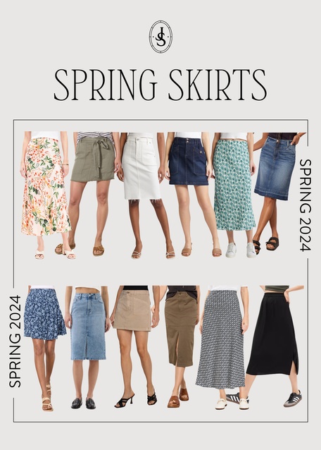 Skirts are everywhere this spring, with so many styles and fabrics to choose from. Here are some of my favorites...