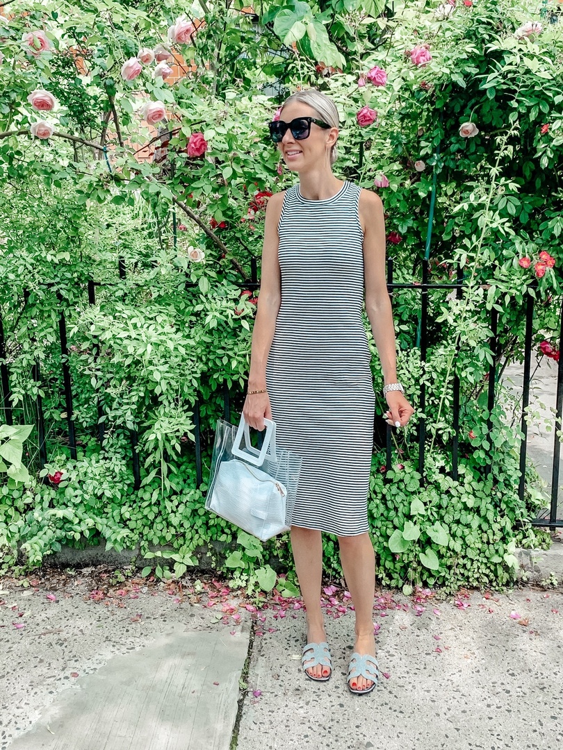 Fashion Look Featuring clear Tote Bags and Sam Edelman Sandals by ...