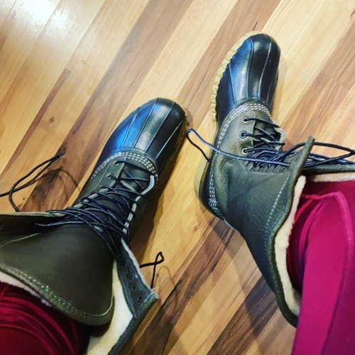 Look by Chaka Blanford featuring Women's Bean Boots, 16" Shearling-Lined