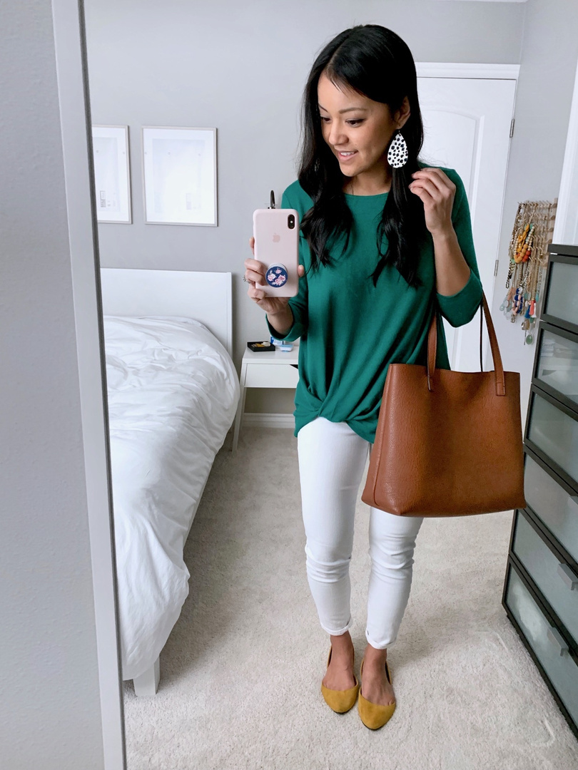 gibson twist front pullover