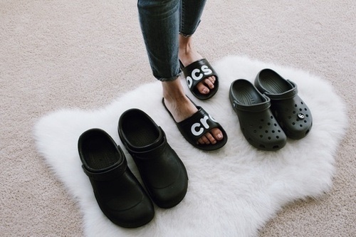 Fashion Look Featuring Crocs Sandals and Crocs Mules & Clogs by ...